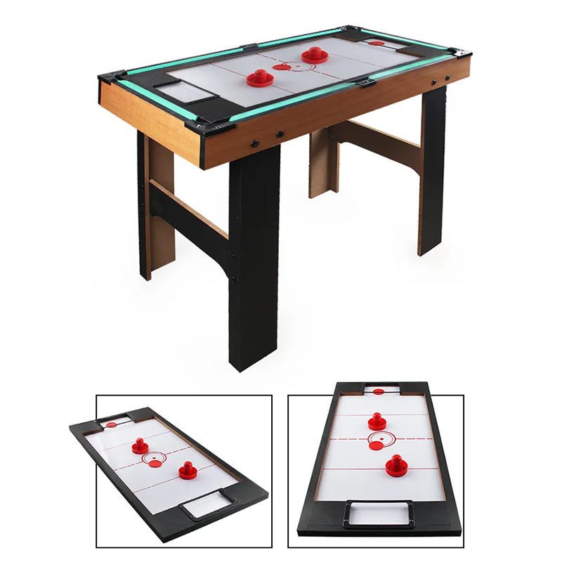 Tavolo multigioco 4 in 1 con biliardino, air hockey, ping pong e biliardo