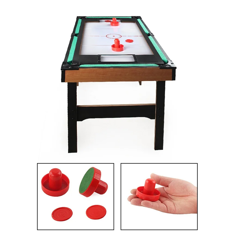 Tavolo multigioco 4 in 1 con biliardino, air hockey, ping pong e biliardo