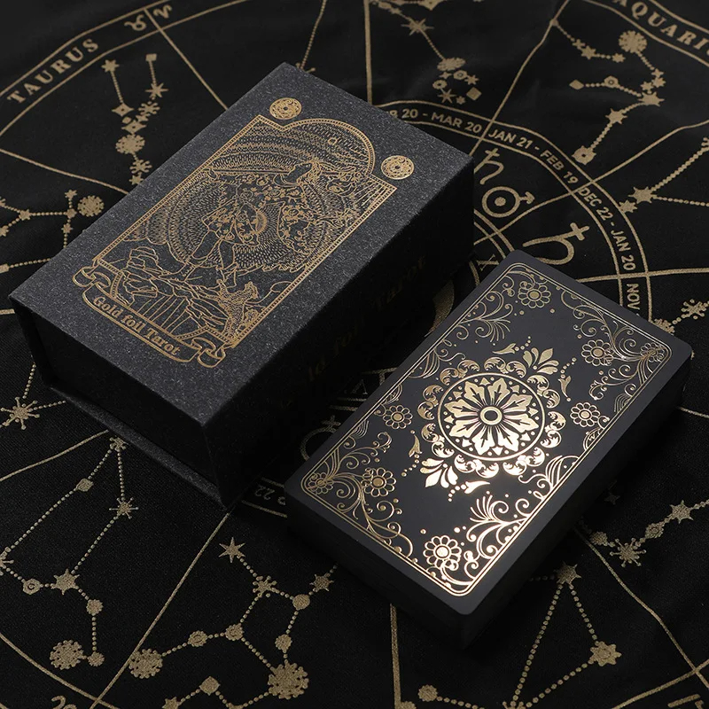 Carte dei Tarocchi classici in PVC nero