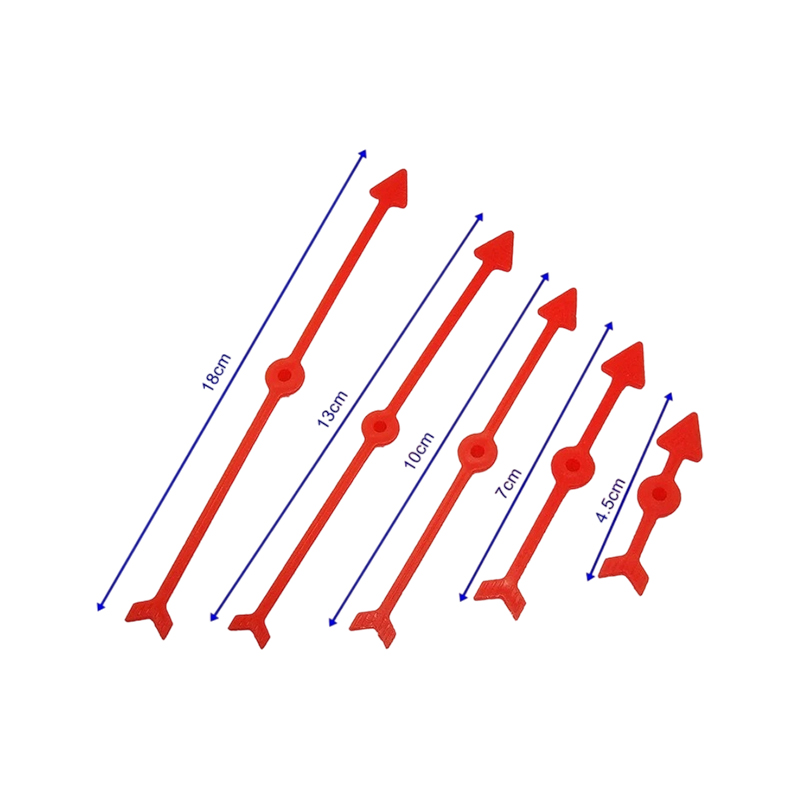 Accessori per frecce di gioco rotanti in plastica colorata