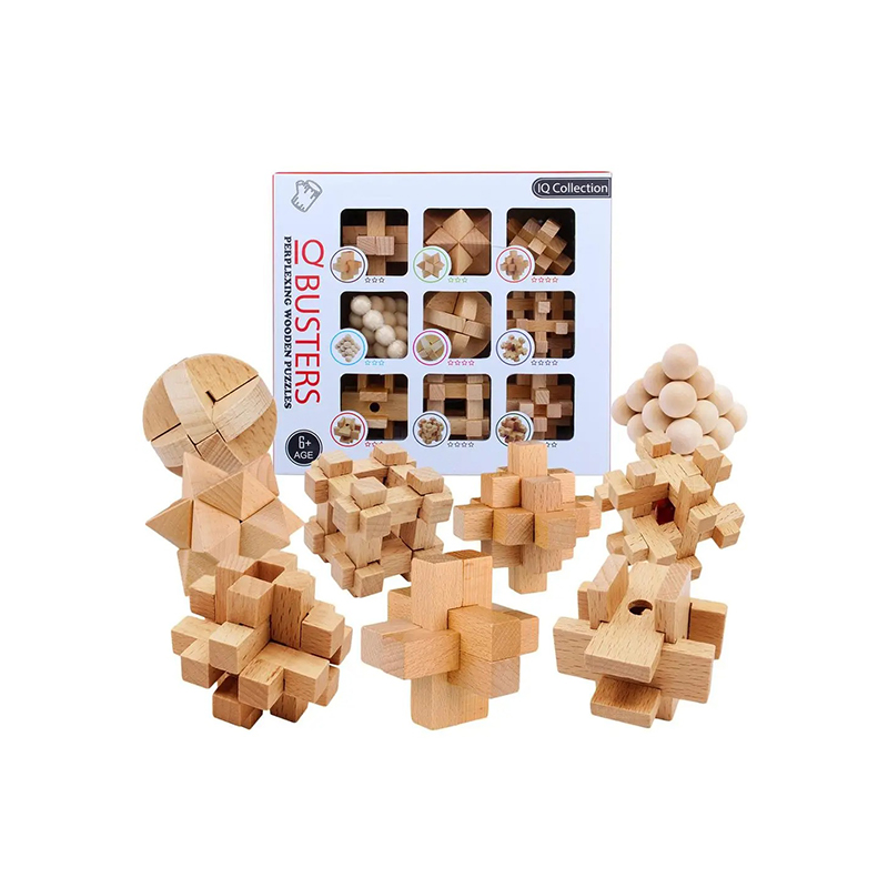 Lucchetto kongming in legno da 12 pezzi
