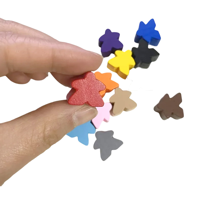 Accessori per il gioco delle pedine meeple in legno multicolore