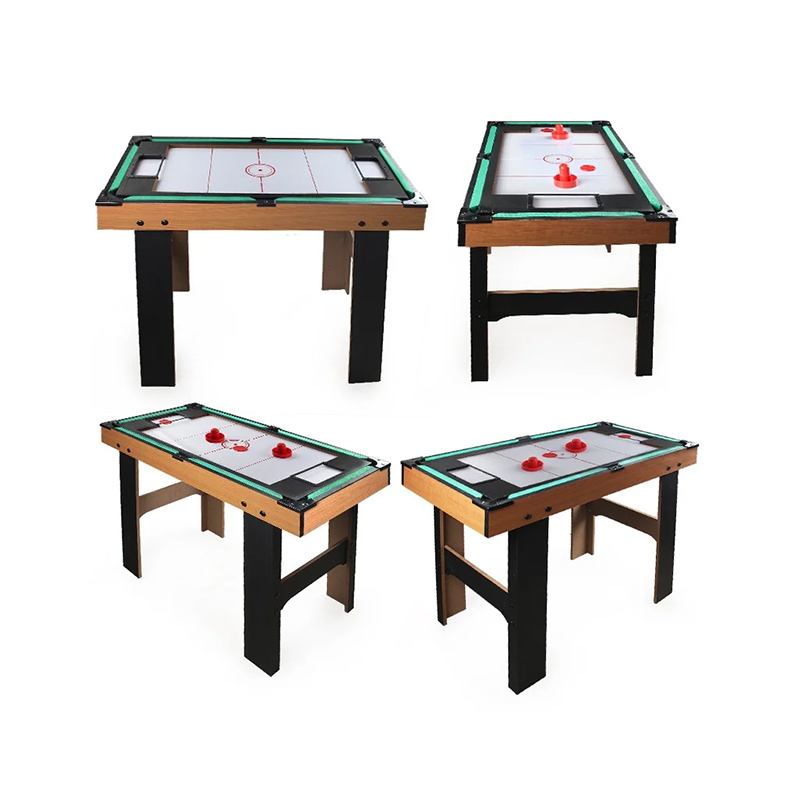 Tavolo multigioco 4 in 1 con biliardino, air hockey, ping pong e biliardo