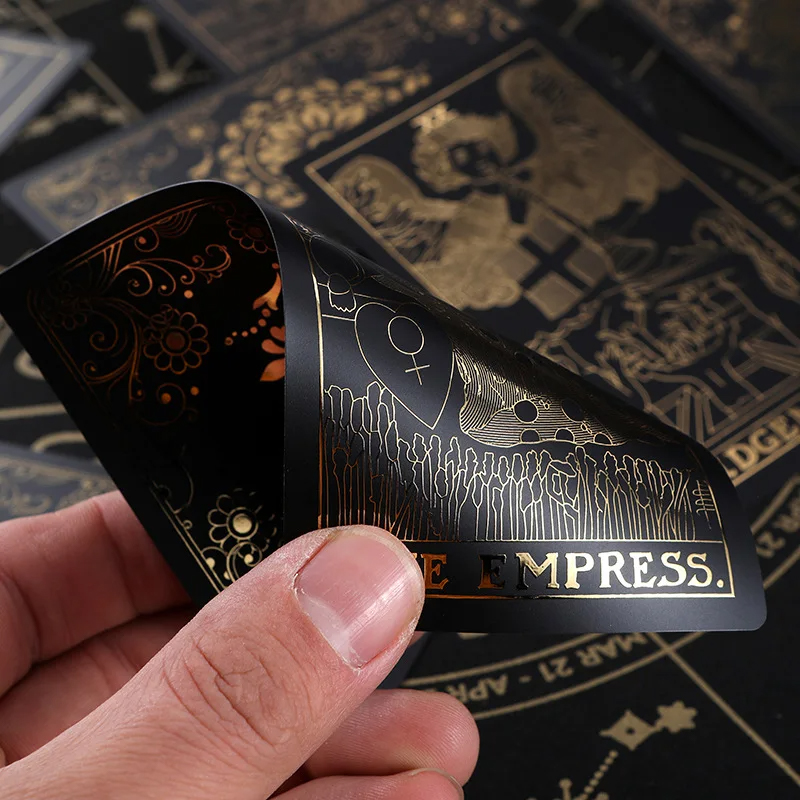 Carte dei Tarocchi classici in PVC nero