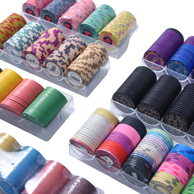 Fiches da poker in ceramica con logo personalizzato