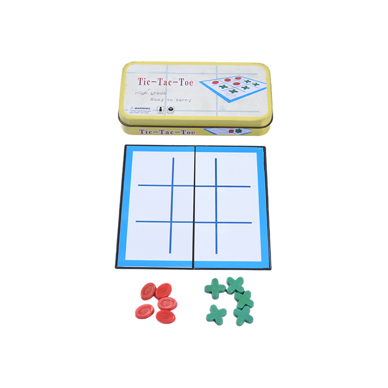 Set classico portatile da tris con custodia in metallo