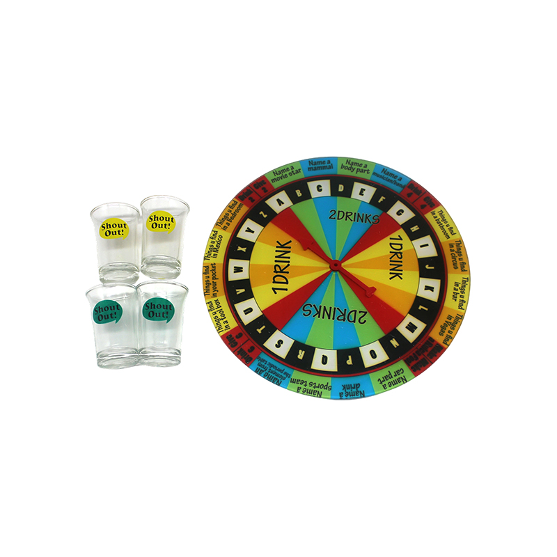 Gioco della roulette sul tavolo del vino