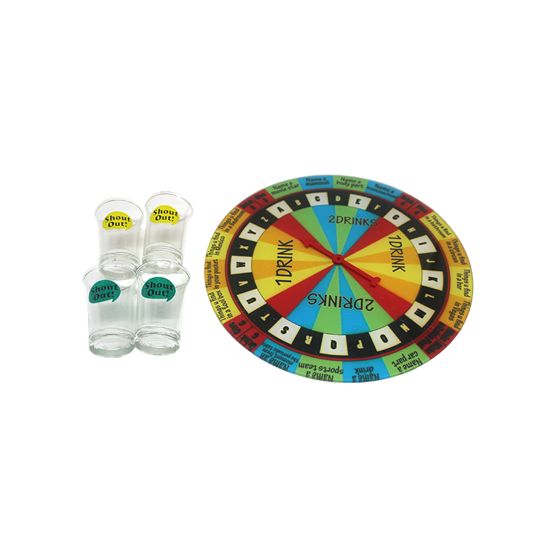 Gioco della roulette sul tavolo del vino