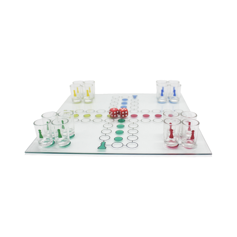 Set di giochi per bere Crystal Ludo