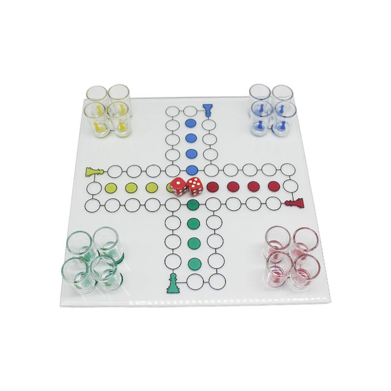 Set di giochi per bere Crystal Ludo