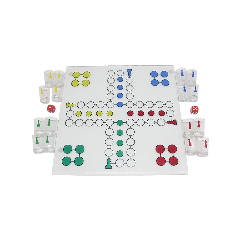 Set di giochi per bere Crystal Ludo