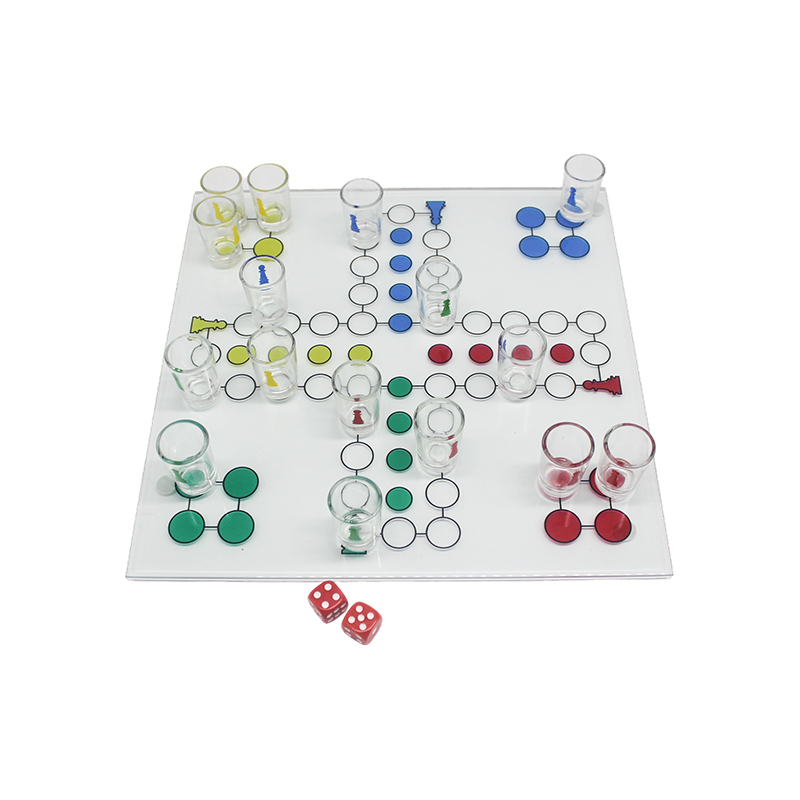 Set di giochi per bere Crystal Ludo