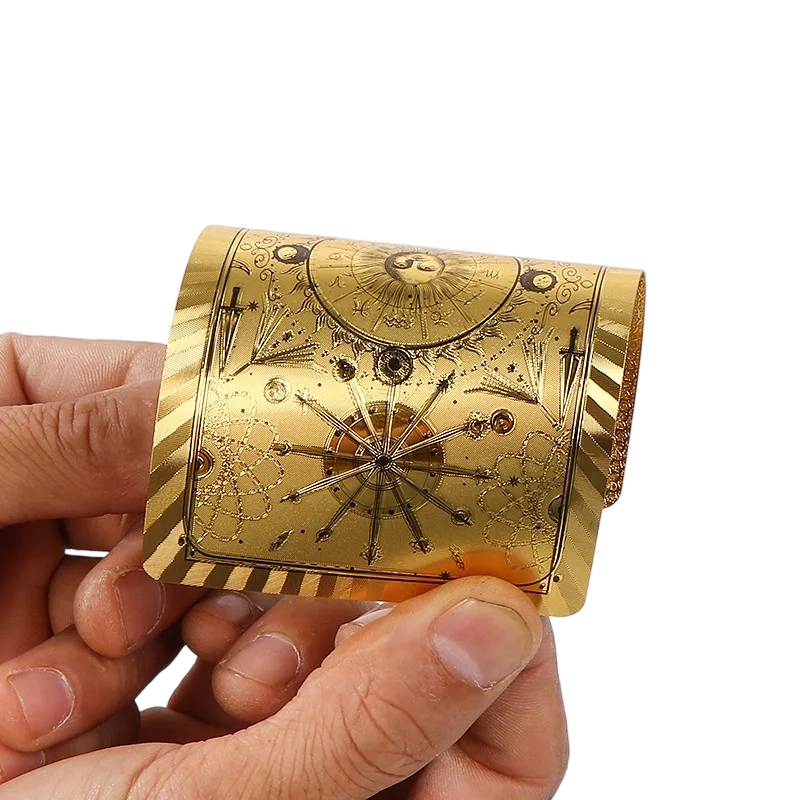 Set di carte dei Tarocchi Premium in lamina d'oro