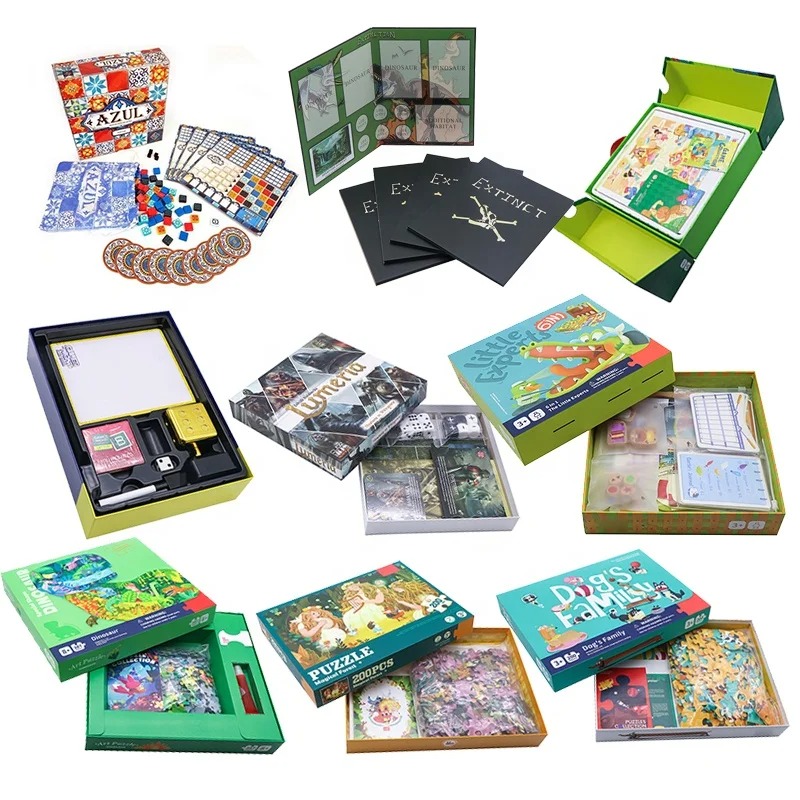 Collezione di giochi da tavolo personalizzati - Set da gioco per famiglie multitema