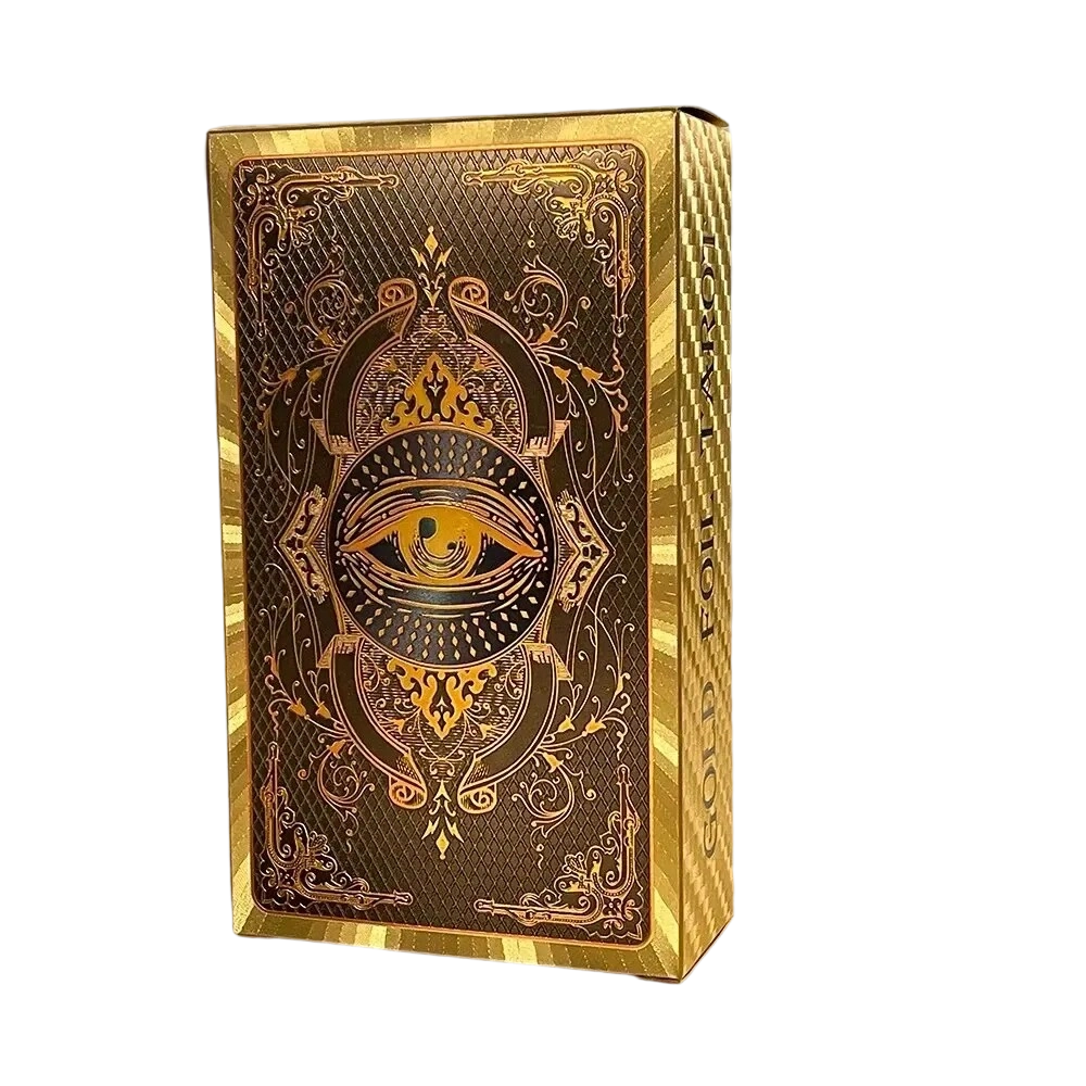 Set di carte dei Tarocchi Premium in lamina d'oro