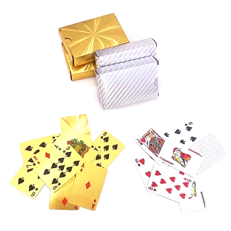 Carte da gioco placcate in oro