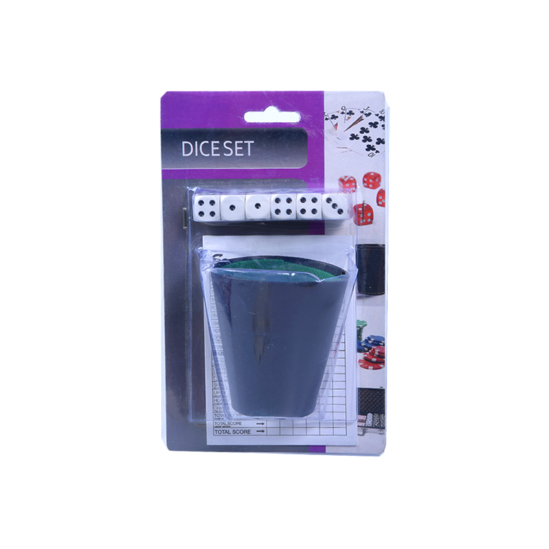 Set di dadi essenziali per il gioco portatile con tazza rotolante