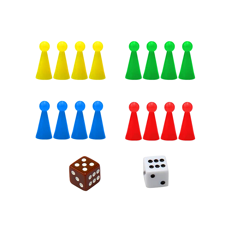 Gioco da tavolo magnetico portatile con dadi e pezzi Set da gioco Ludo classico