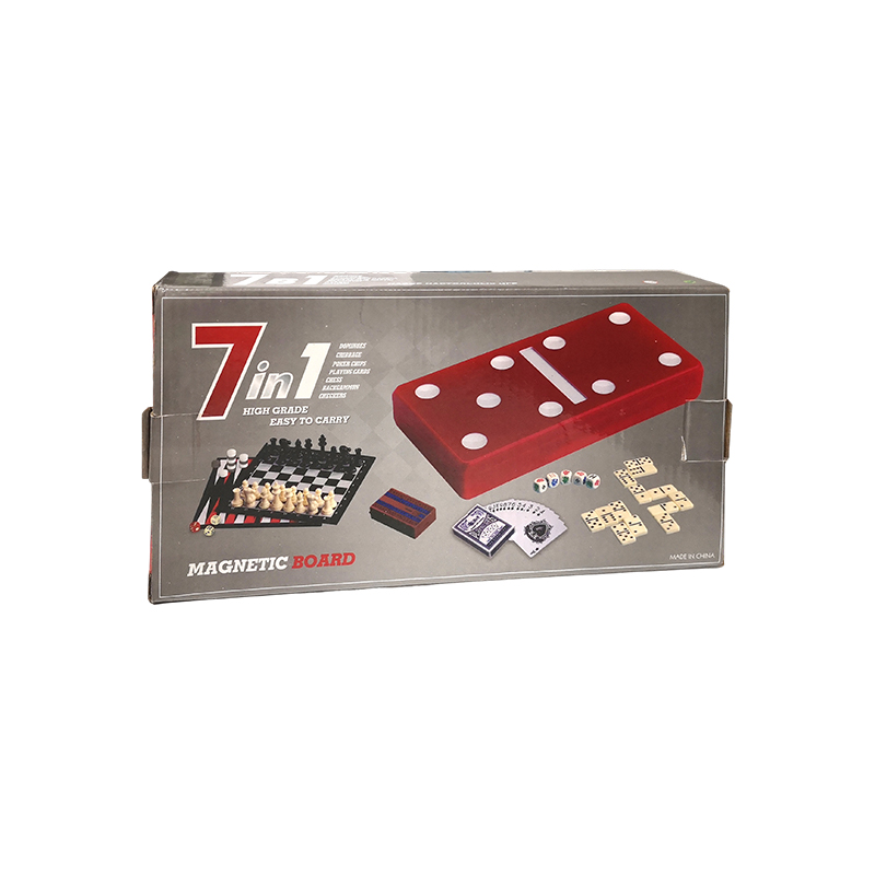 Edizione a pois rossi - Set combinato classico domino e cribbage