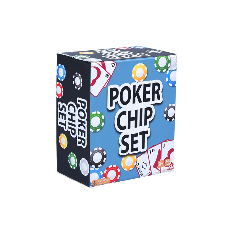 Completo di fiches colorate, carte da gioco e set di fiches da poker con dadi