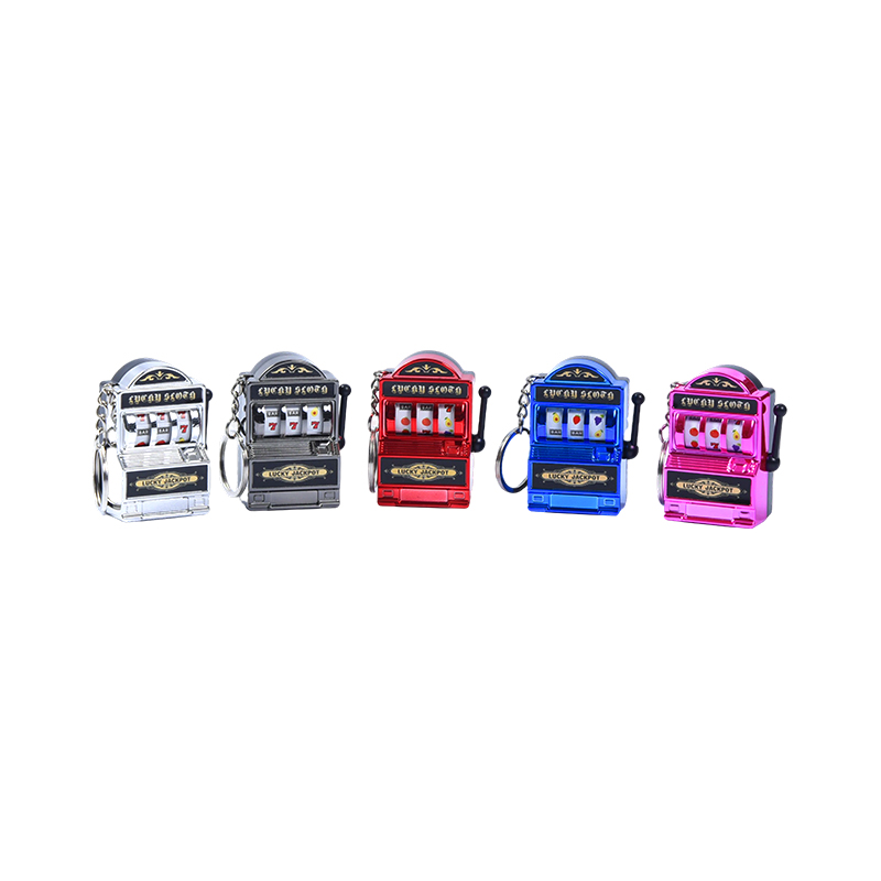 Portachiavi in ​​miniatura per macchine da gioco in metallo – Set di cinque colori vivaci