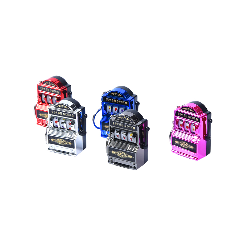 Portachiavi in ​​miniatura per macchine da gioco in metallo – Set di cinque colori vivaci