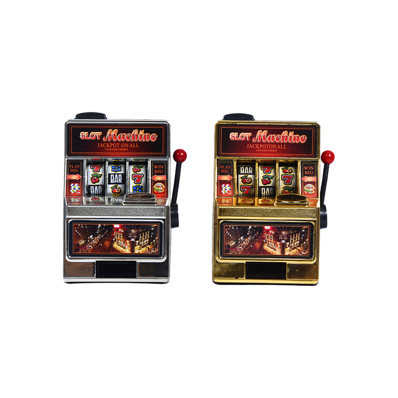 Mini slot machine classica – Confezione doppia argento e oro