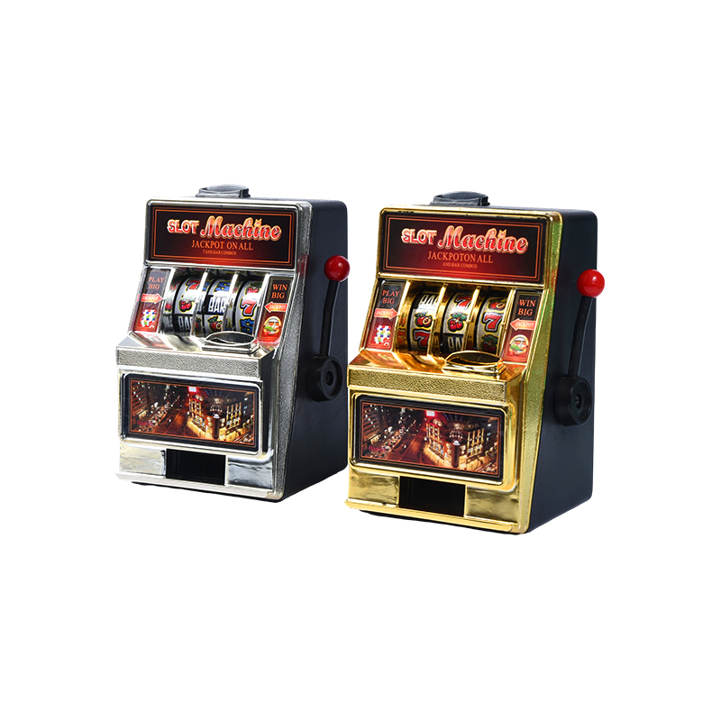 Mini slot machine classica – Confezione doppia argento e oro