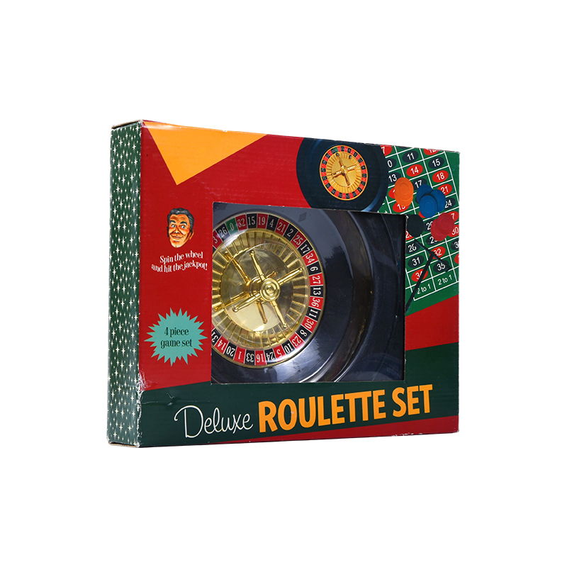 Set roulette deluxe – Set da gioco da 4 pezzi in una confezione vivace