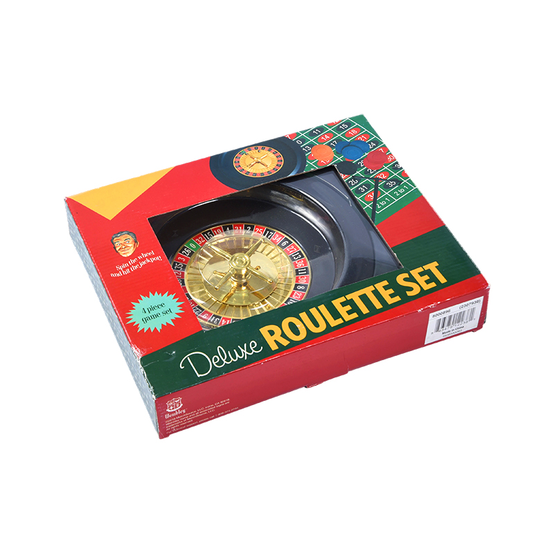 Set roulette deluxe – Set da gioco da 4 pezzi in una confezione vivace