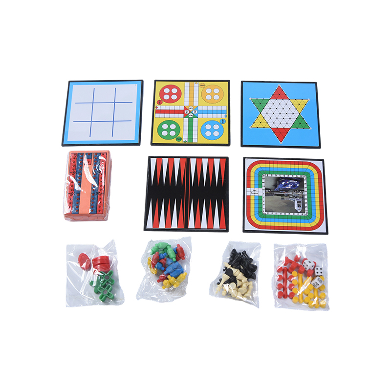 Set di giochi da viaggio magnetici 12 in 1 con custodia in latta di metallo