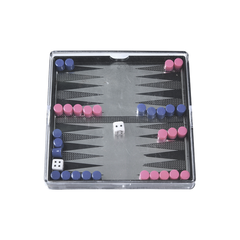Set da backgammon magnetico con custodia in acrilico compatta