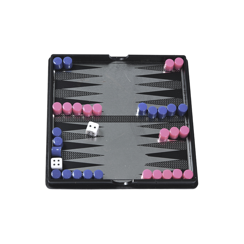Set da backgammon magnetico con custodia in acrilico compatta
