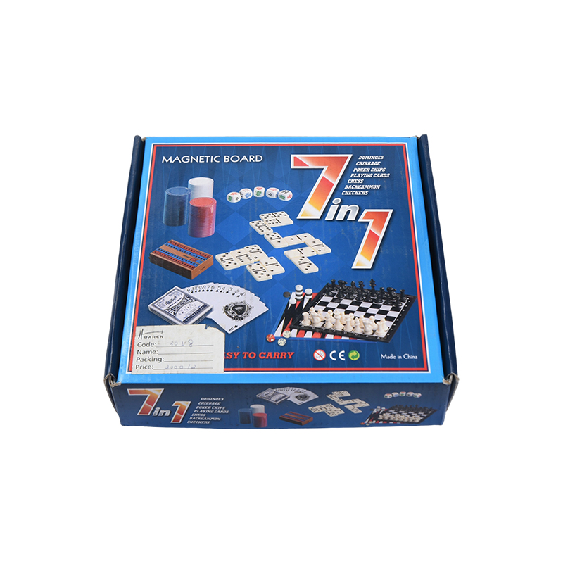 Set di giochi da tavolo classici 7 in 1 in scatola portatile