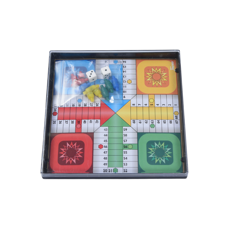 Custodia in acrilico trasparente Classico gioco Ludo