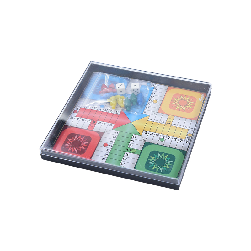 Custodia in acrilico trasparente Classico gioco Ludo