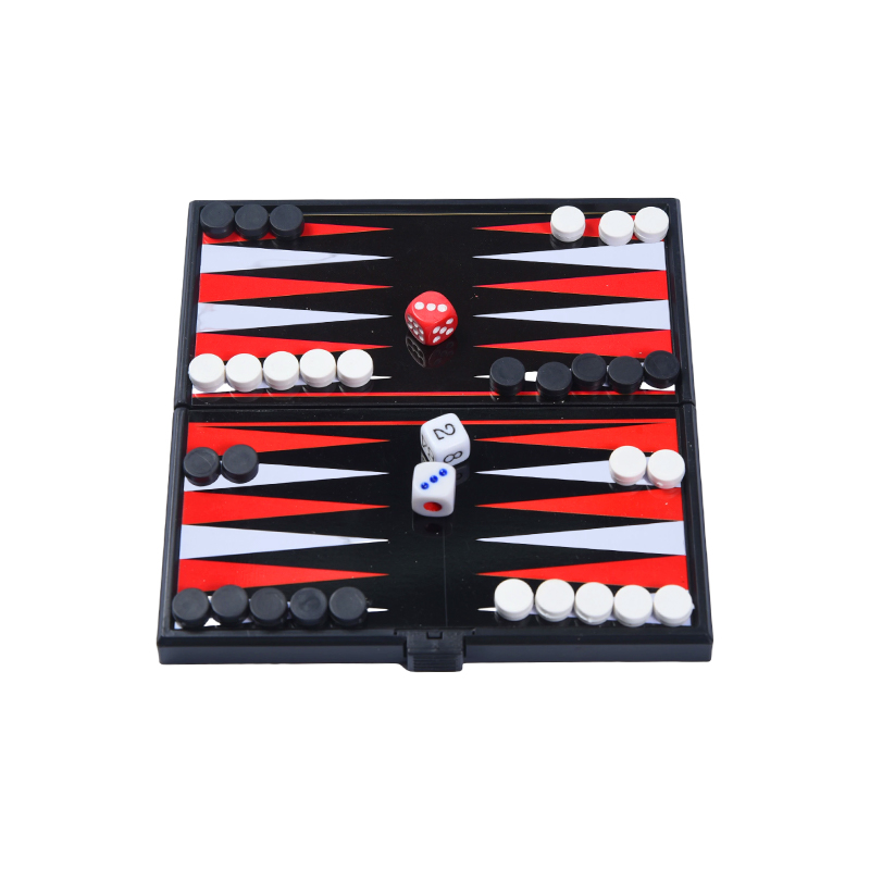 Set da gioco backgammon magnetico bifacciale portatile