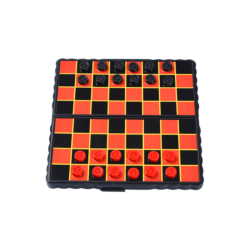 Gioco di dama pieghevole magnetico in edizione compatta da viaggio
