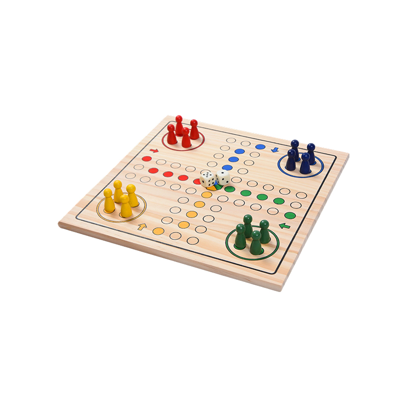 Family Entertainment Edition Classico gioco da tavolo in legno LUDO