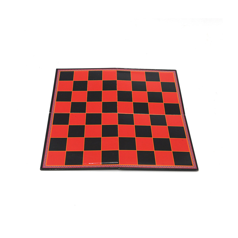 Set di latta classico 2 in 1 per dama, scacchi e tris