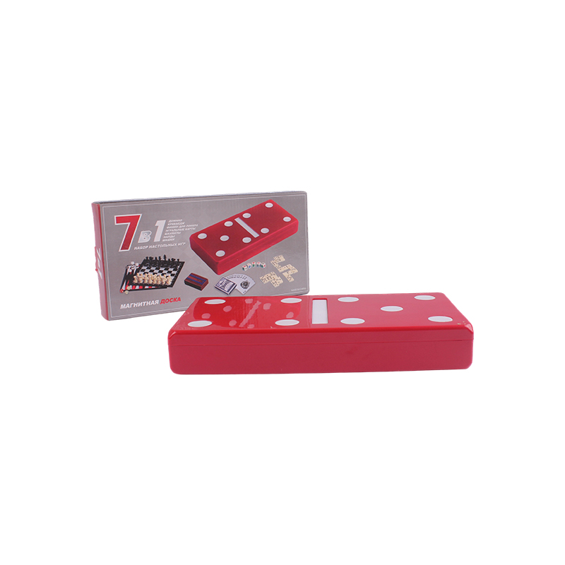Edizione a pois rossi - Set combinato classico domino e cribbage