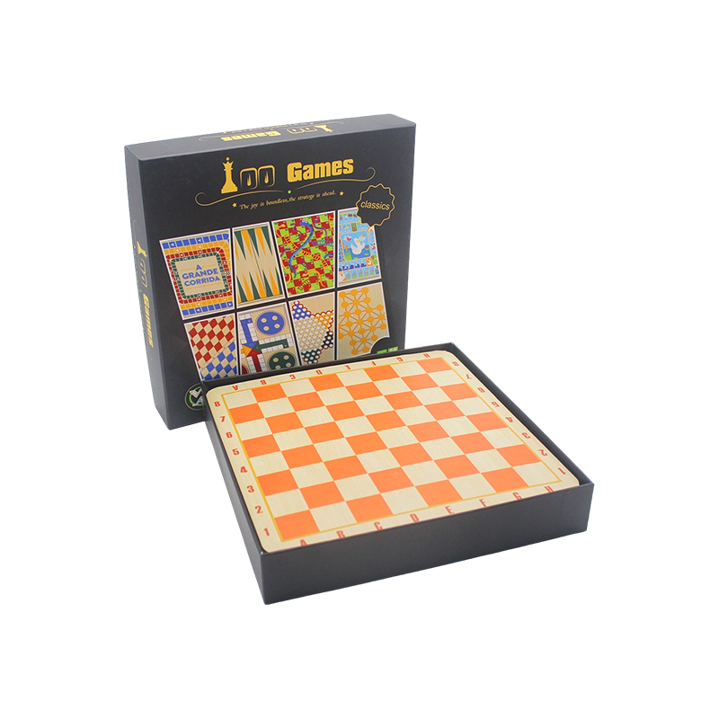 Collezione di giochi da tavolo classici in confezione regalo 100 in 1