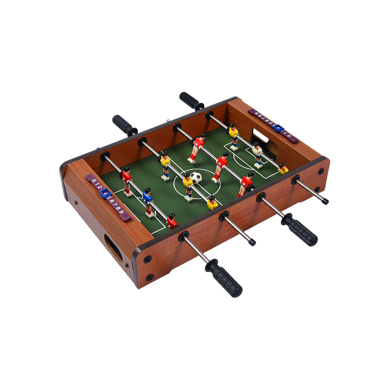 Gioco di calcio da tavolo compatto con giocatori vivaci Mini biliardino in legno