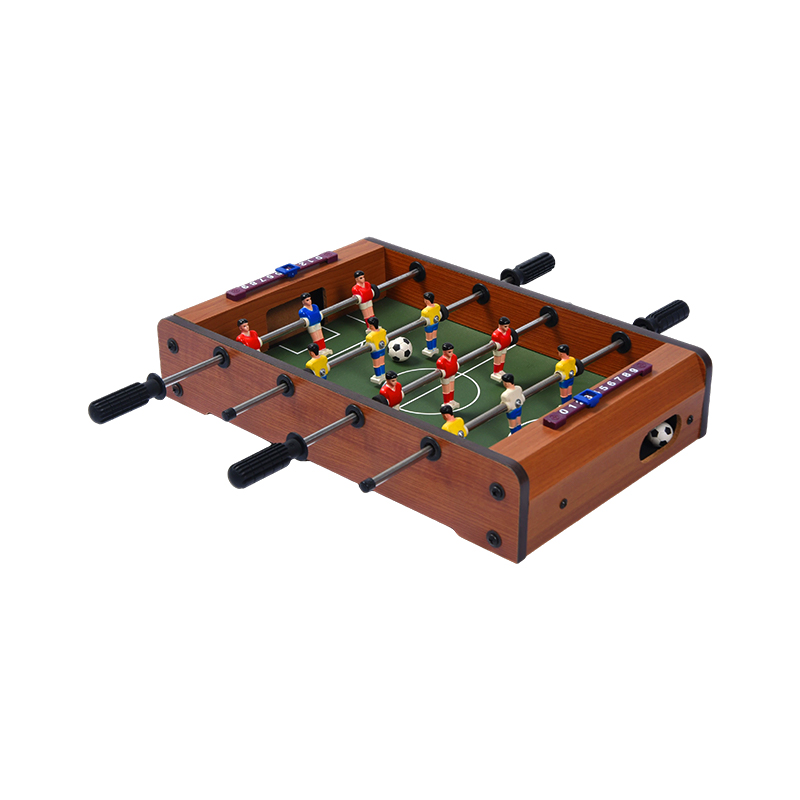 Gioco di calcio da tavolo compatto con giocatori vivaci Mini biliardino in legno