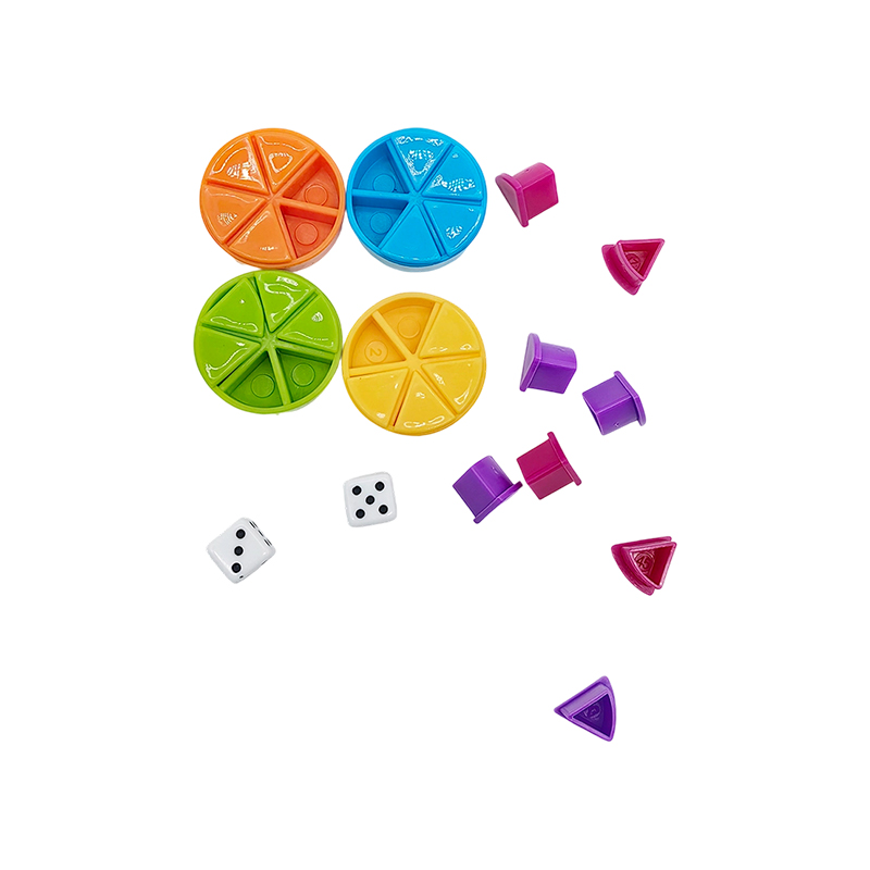 Set per la manipolazione delle frazioni arcobaleno: strumento di apprendimento con codice colore